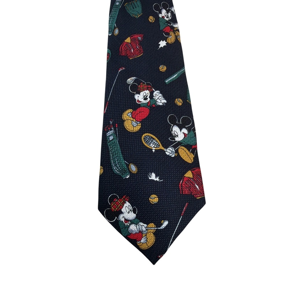 Mickey Unlimited Disney Tie Silk Mickey Mouse Golf, Baseball, Tennis Novelty